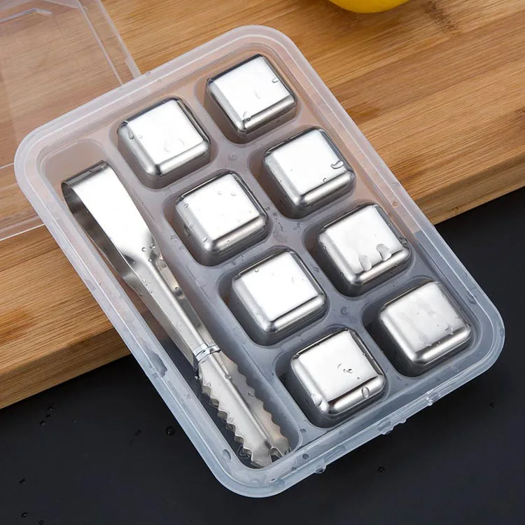 8PCS Set Whisky sipping rocks Whiskey stones with gift set Ice cube stones