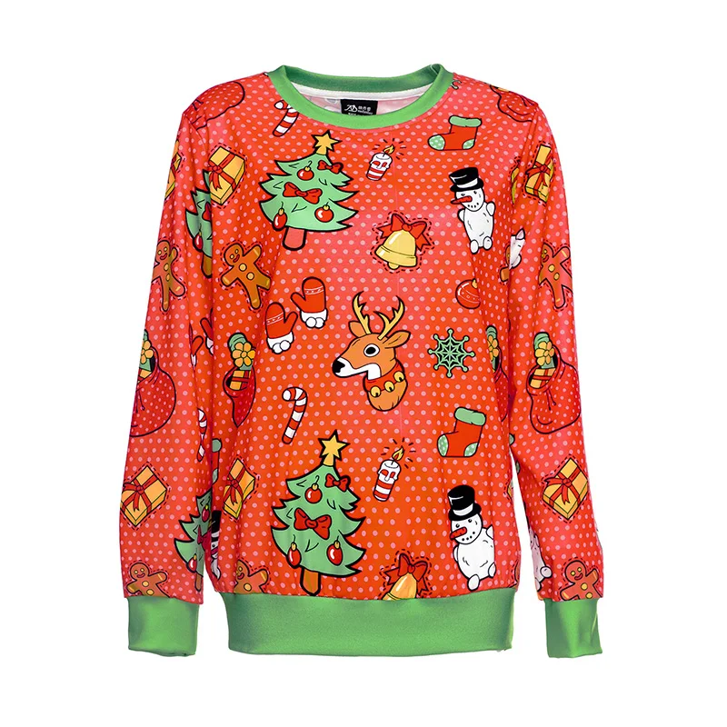 

Men's Hoodies & Sweatshirts Organic Cotton Ugly Custom Sweatshirt Crewneck Sublimation Print Men Logo Christmas sweater