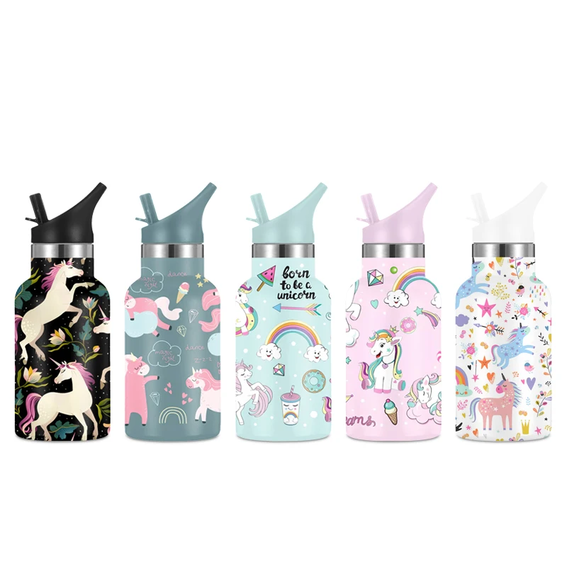 

2021 wholesale double wall stainless steel insulated vacuum water bottle with custom logo for kids
