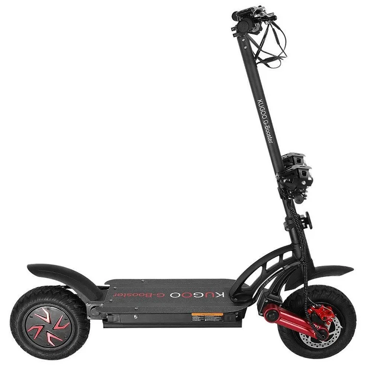 

EU warehouse drop shipping KUGOO G-BOOSTER Electric Scooter 10" Pneumatic Tires Dual 800W Motors 3 Speed Modes Max 34 MPH
