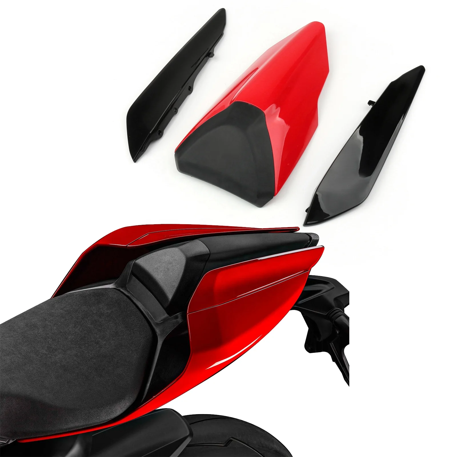 

Free Shipping Rear Single-seater Cover Set Trim Fairing Seat Cowl For Ducati 959 1299 Panigale, Black