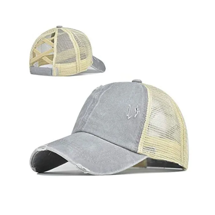 

Top Hats For Women Ponytail Dad Hats Baseball Caps with Mesh Back Trucker Hats OEM, Character