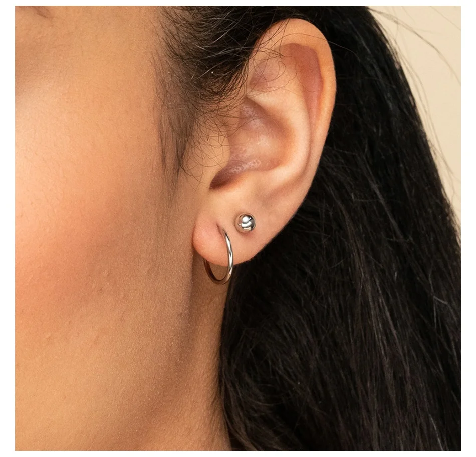 

eManco Classic Hoop Earrings Set For Women Stainless Steel Trendy Gold Plated Stud Earrings Ear Fine Jewelry Wholesale