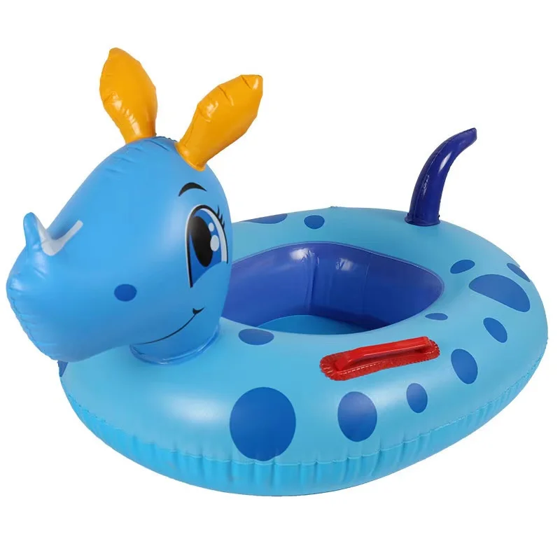 

Cartoon Animal Shape Inflatable Kids Seat Swimming Ring For Toddlers Summer Beach Float Toys, Customized color