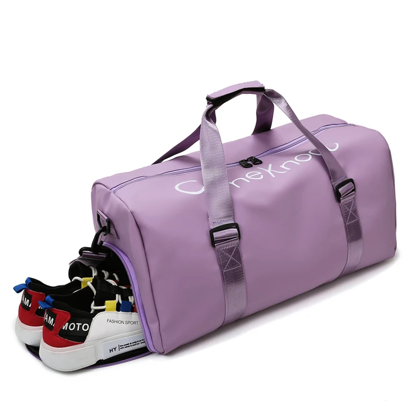 

Custom Logo Unisex Large Capacity 3 In 1 Sport Fitness Travel Duffel Backpack Weekend Pink