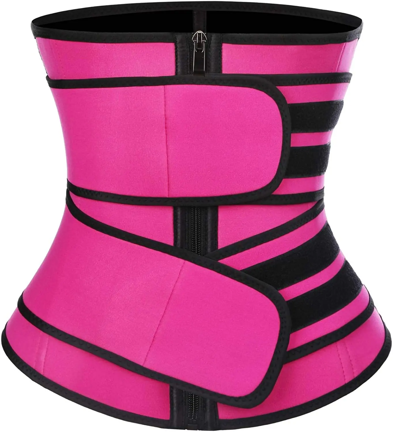 

Customized private labels neoprene waist trainer belt waist trainer belt women compression belt waist trainer, Black,rose red