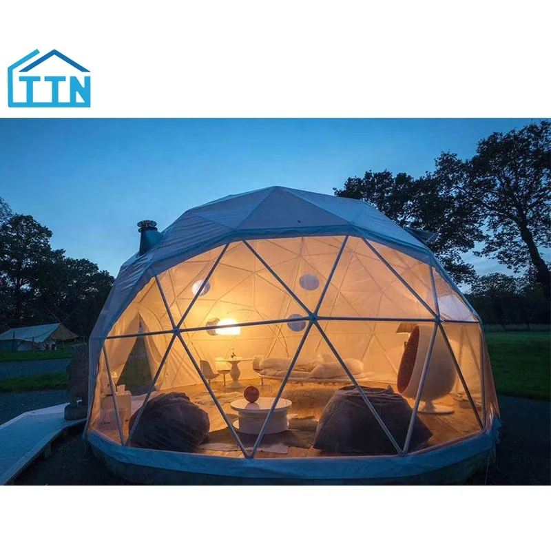 
China factory price luxury custom event outdoor clear prefabricated geodesic dome kit tent 