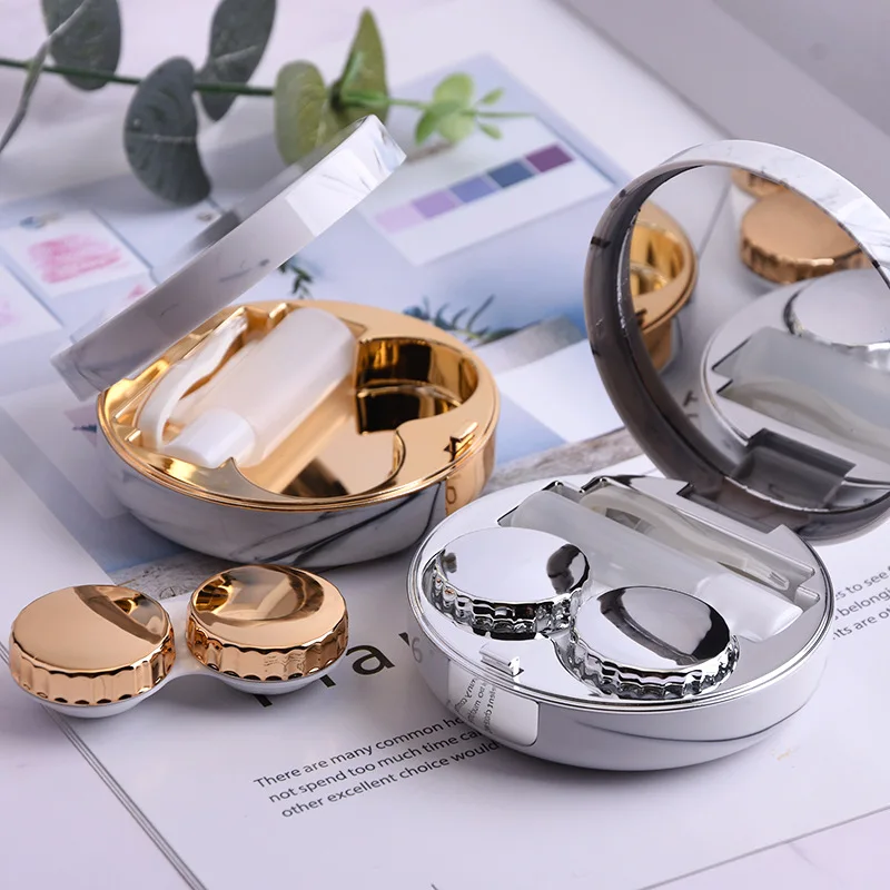 

luxury marble contact lens case custom accept logo new marble lenses cases high quality case lens contact