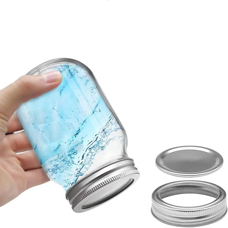 

16-Ounces Regular/Wide Mouth Mason jars with Lid, Clear