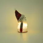 New Arrivals 2020 Lighted Gray Christmas Lantern Gnome Grey Xmas Lights Ornaments Decoration New Design Hot Sale Ready to Ship