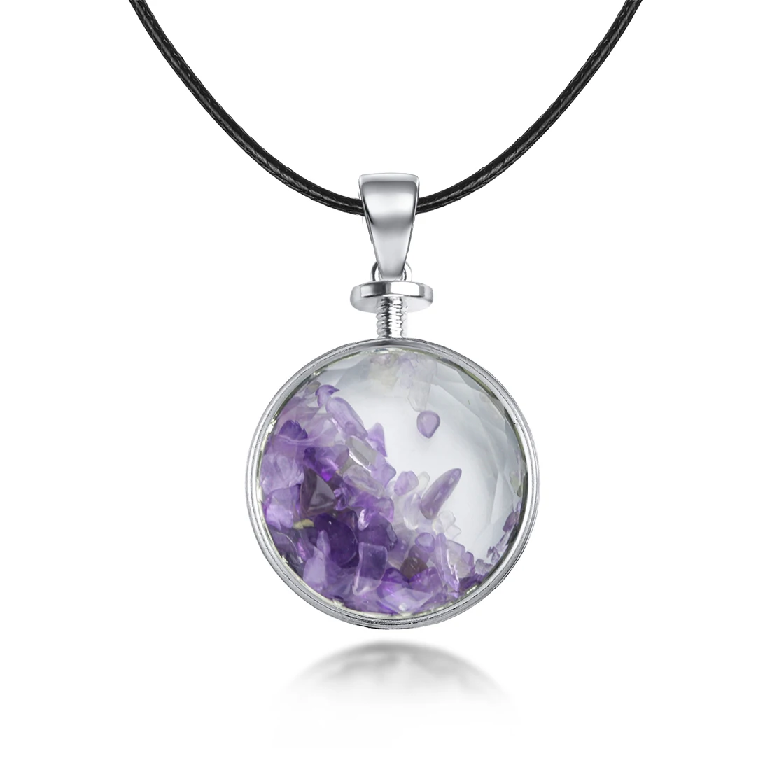 

Lucky Bottle Pendant Necklace for Women Men Healing Crystal Amulet Pendant Necklace Jewelry for Unisex
