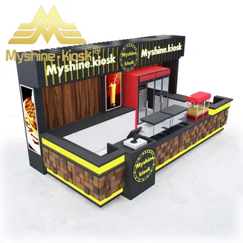 Myshine Kiosk Hot Selling Customized Mall Crepe Cake Corn Waffle Baked ...