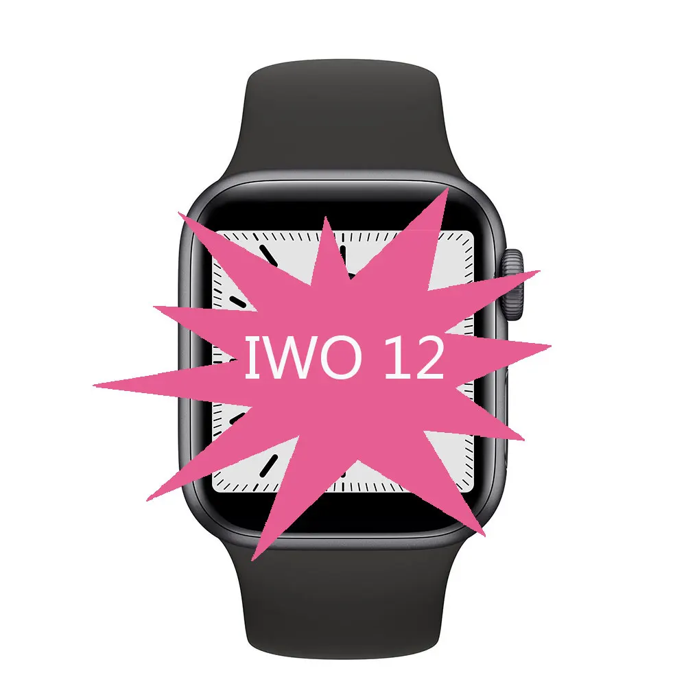 Iwo12 Plus W55 44mm smart watch upgrade iwo 8 9 10 11Series 5 for iOS Android Android heart rate ECG pedometer smart watch