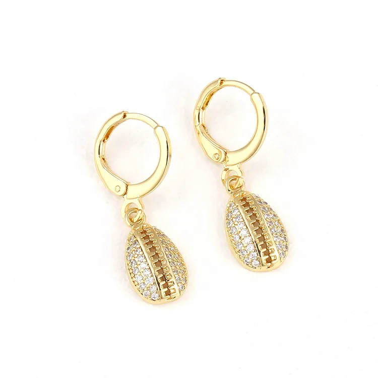 

New Zircon Shell Dropping Earrings For Women