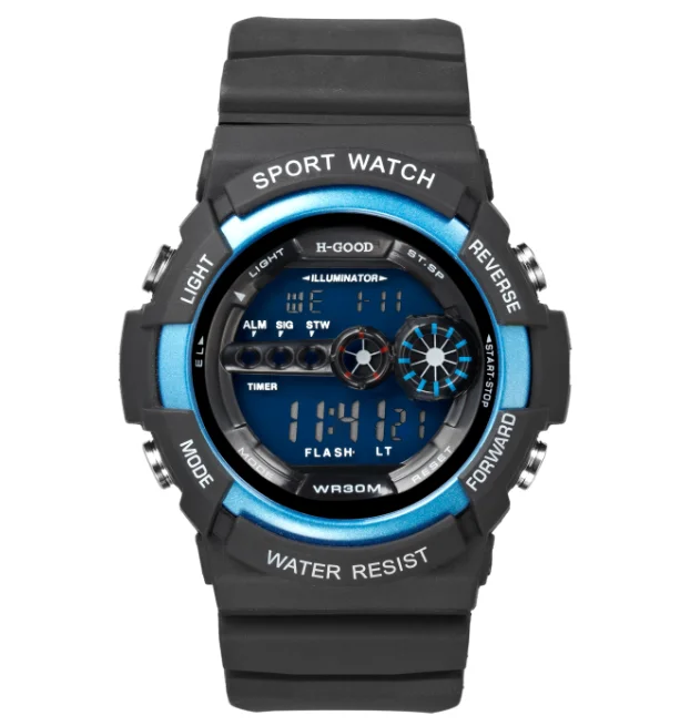 

2020 Luxury Brand Chronograph Digital Kids Watches Men Wrist Boys Sport Watch, 5 colors