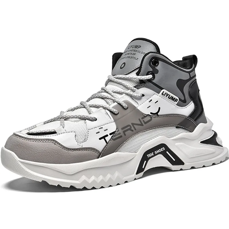 

Dropshipping Custom Logo Fashion Men Shoes Height Increasing Sneakers Male Lace Up Comfortable Sport Trainers Outdoor Walking