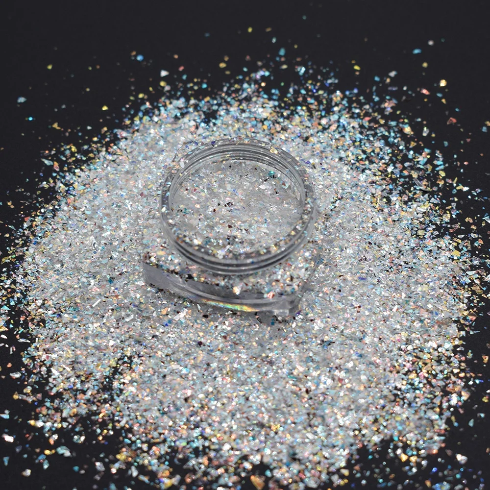 

Bulk Polyester Chunky Iridescent Irregular Nail Sequins Flakes Nail Art Glitter for Nails, Body, Eyes, Lips, Tumblers