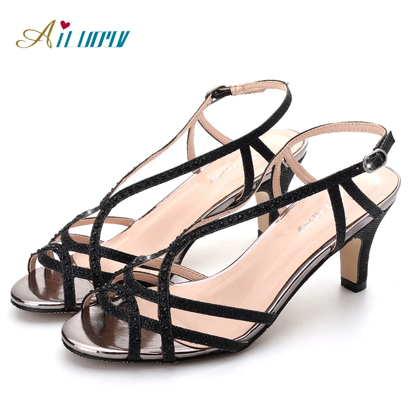 

Open Toe Thick Chunky Ladies Fancy Square Women Shoes Women's Low Summer 2020 For High Heels Sandal Sexy, Black gold sliver