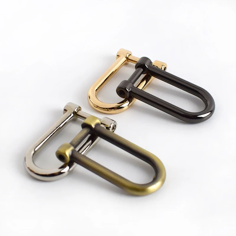 

Meetee BF703 DIY Hardware Accessories Removable Screws D-shape Buckle Clasp Connector Bag Strap Buckle