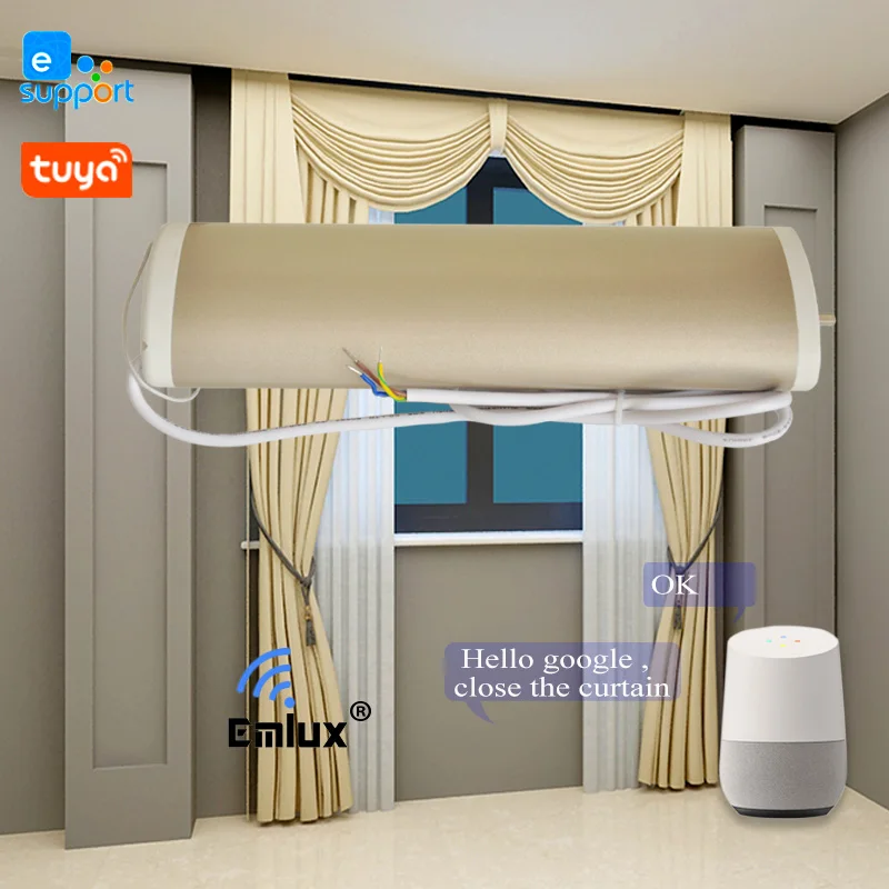 

High quality intelligent smart curtain motor system blackout motorized automatic wifi curtain motor