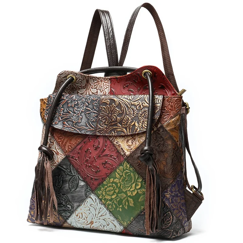 

Marrant Factory Wholesale Classic Retro Genuine Leather Zip Top Grain Mini Lady Women Leather Backpack