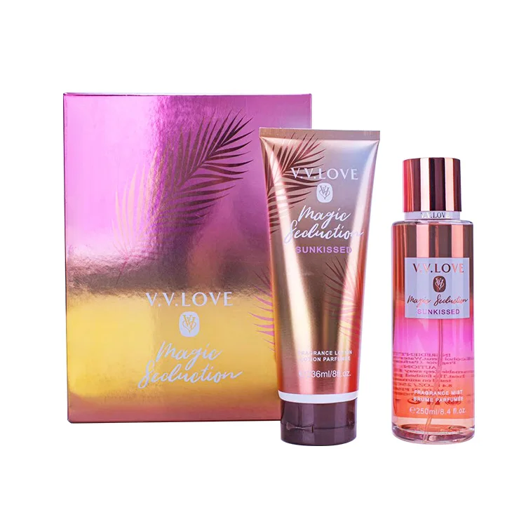 

VL9060-10 Private label body splash body lotion women perfume sets