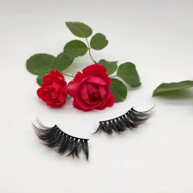 

NEW false mink eyelashes custom extension box luxury 5d lashes dramatic 3d colored lashes