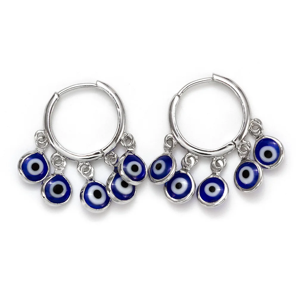 

Europe and the United States Popular Earrings Devil's Eye Ear Ring Blue Eye Earrings Jewelry, Picture shows