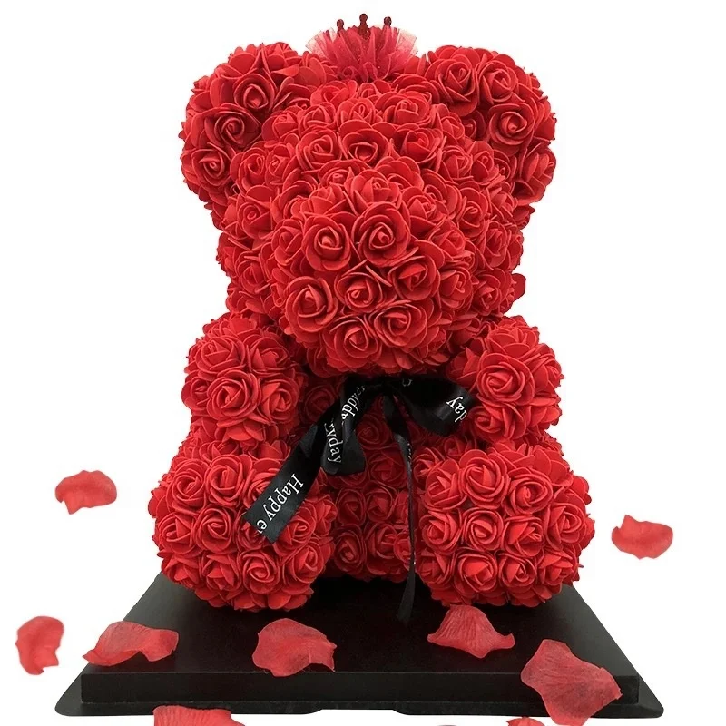 preserved rose teddy bear