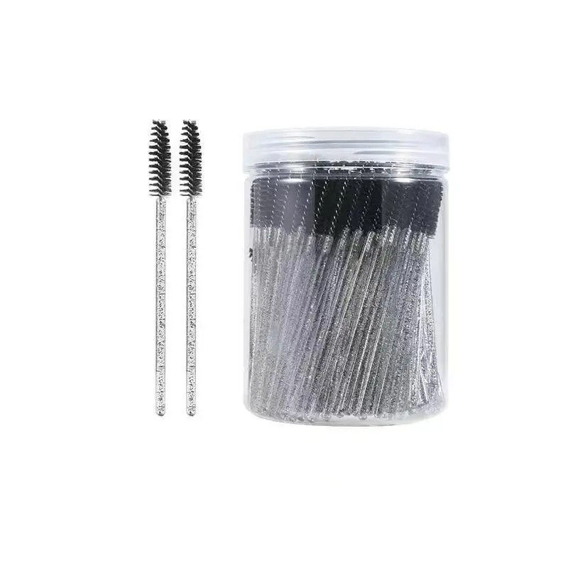 

50PCS 100PCS Disposable Eyelash Brush Nylon Plastic Disposable Eyelash Mascara Wands for Eyelash Extensions Mascara Brushes