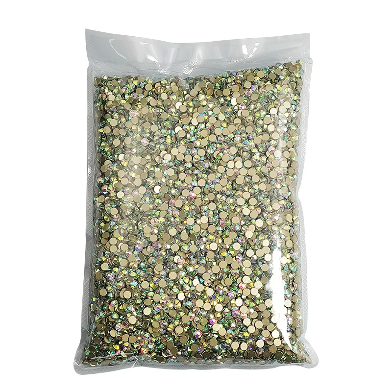 

High quality Flatback Nail Art Rhinestones Crystals Non Hotfix Rhinestones For Wedding Decorations, Crystals ab clear