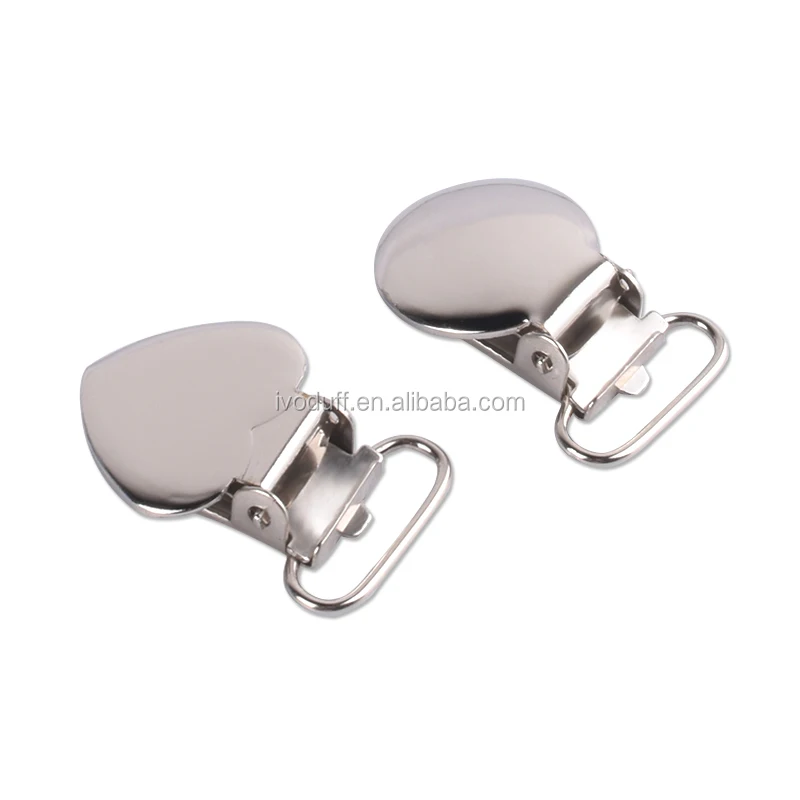 
Nickle Free Round Shape Suspender Clip With Plastic Insert 