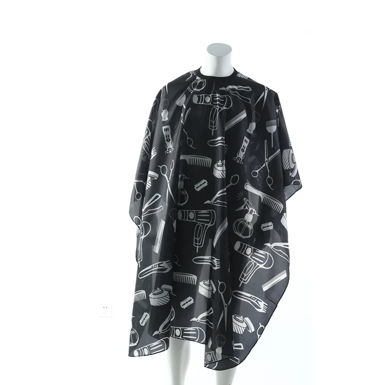 

Custom Printing Hair Cutting Apron Styling Barber Cape For Women, Black,white or customzied