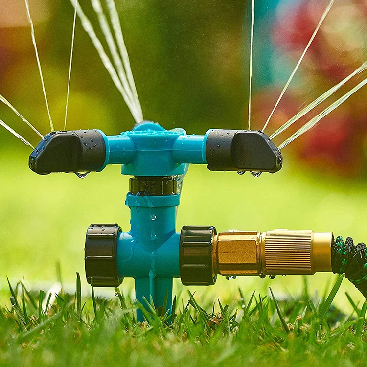 

360 Degree Automatic Rotating Sprinkler Agriculture Farm Lawn Water Irrigation Garden Sprinklers Irrigation, As the picture shows