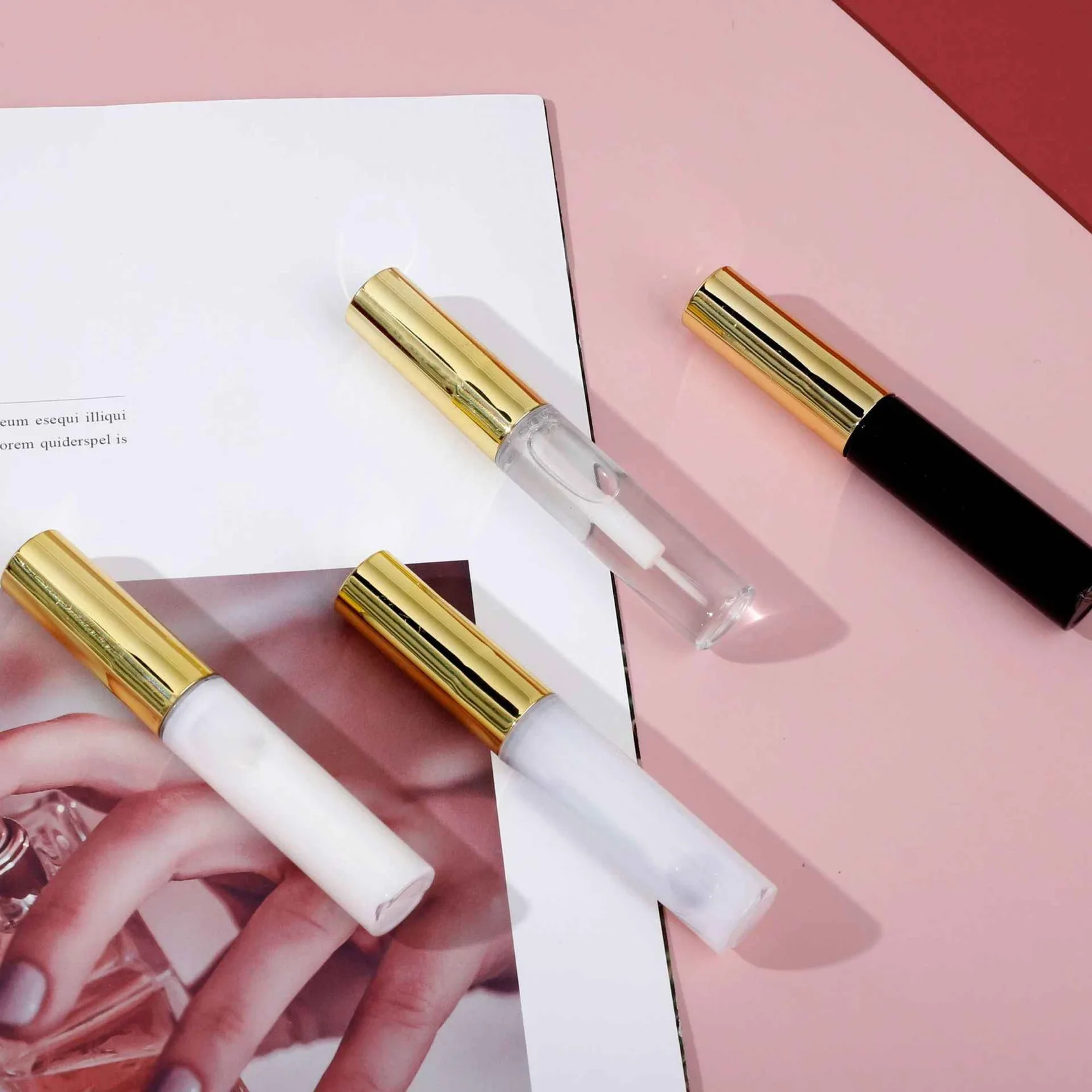 

Wholesale Transparent Black White Eyelash Glue Eyelashes Custom Private Label Lash Glue Mini Eyelash Glue, Gold, rose gold (transparent, black, white)