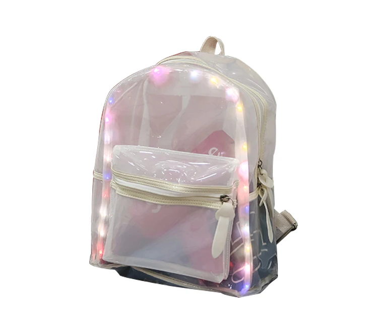 

Twinkle Factory Backpack Waterproof Transparent LED Light School Bag