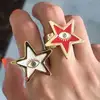 CM -Xinyee Fashion ring Shape Ring Fashion Popular Alloy Gold Ring
