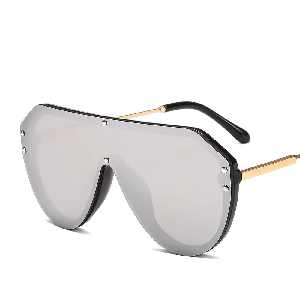 

Vintage Shades Oversize Fashion Mirror Sun Glasses Rimless Letter F Sunglasses For Women sunglasses 2021
