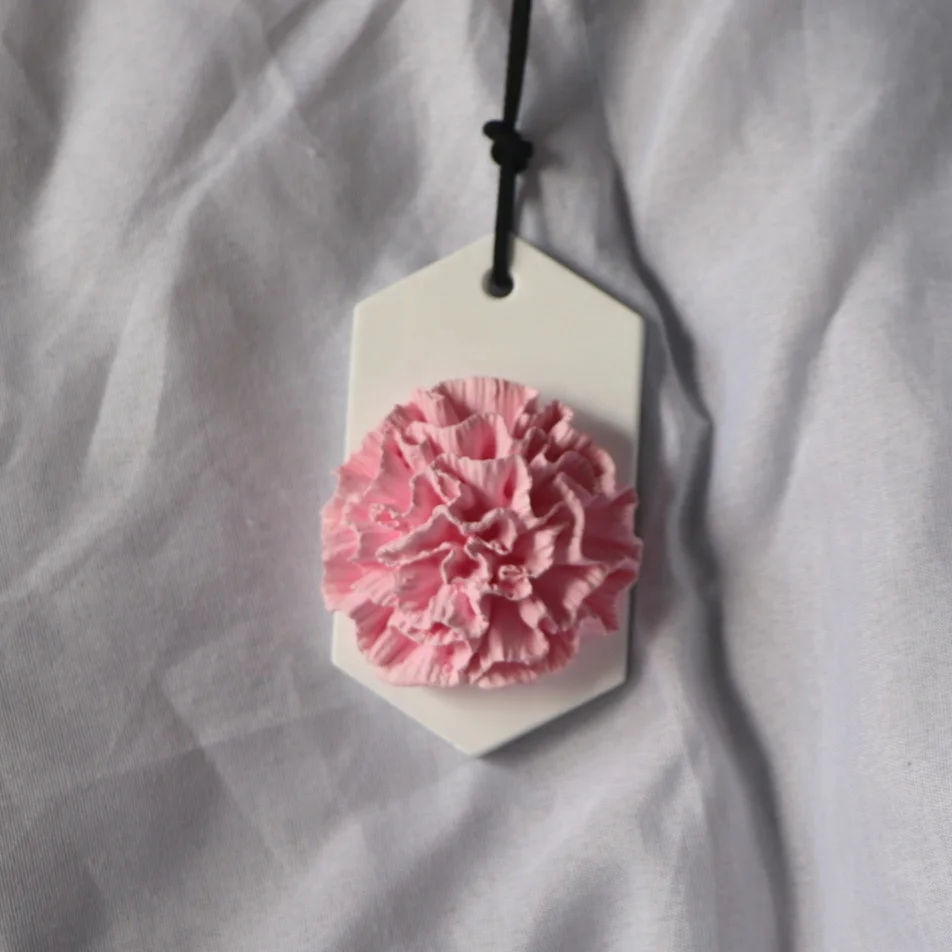 

Wholesale High Quality Unique Mothers' Day Gift Carnation Aroma Fragrance Essential Oil Diffuser Scented Ceramic Aroma Stone