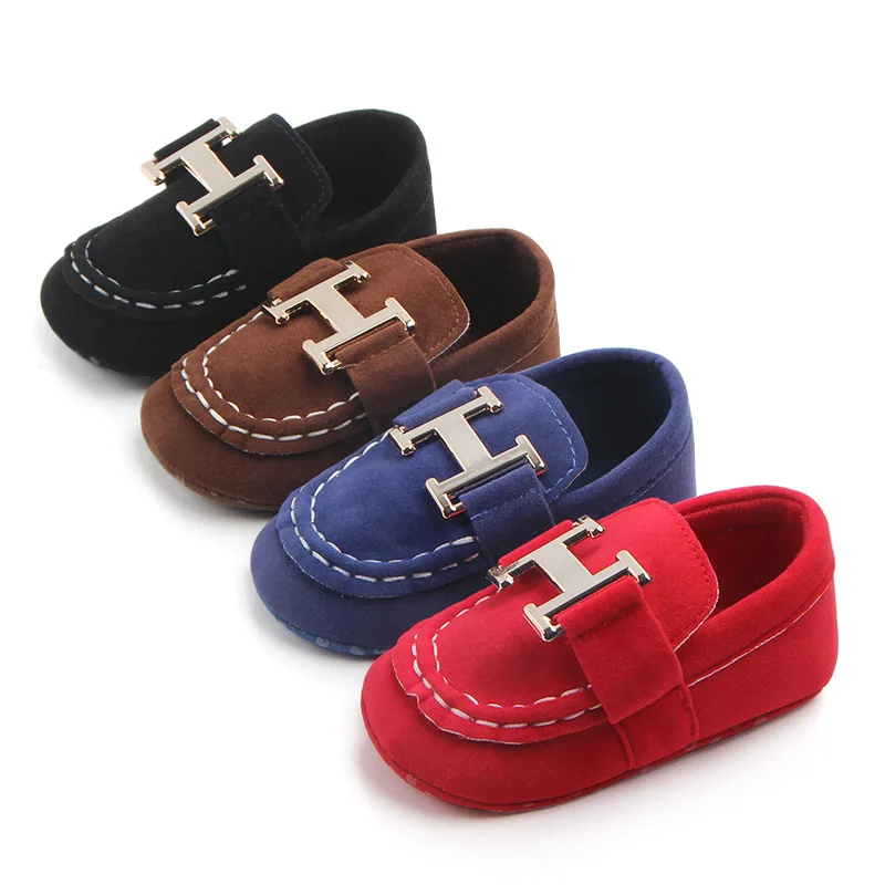 

New fashion Faux suede soft cotton sole 0 18 months Moccasins Baby Boy loafers, 4colors