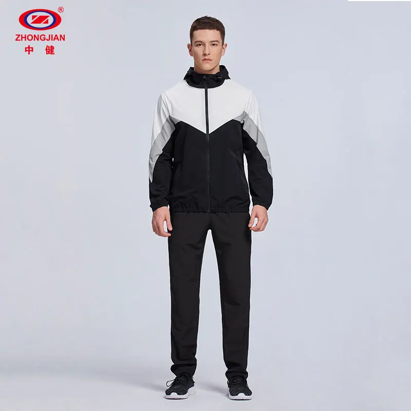 

Latest Design Casual Sport Hoodie Windproof Zipper Jackrts Mens Track Jackets