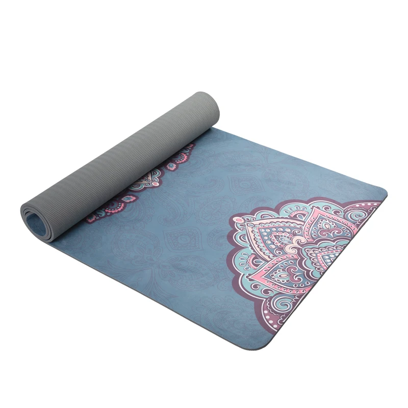 

Custom design extra large 80cm eco non slip tpe suede yoga mat