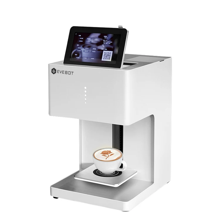 

EVEBOT Smart DIY image automatic cappuccino white coffee espresso machine