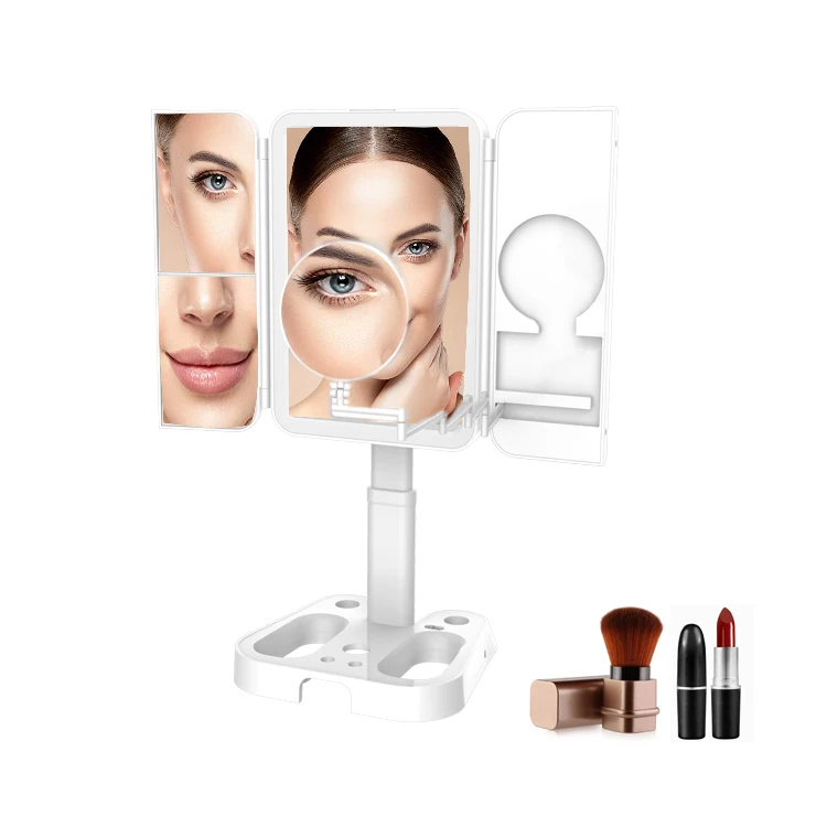 

Best Price Custom Wholesale Portable Desktop Cosmetic Smart Table Makeup Mirror with Light