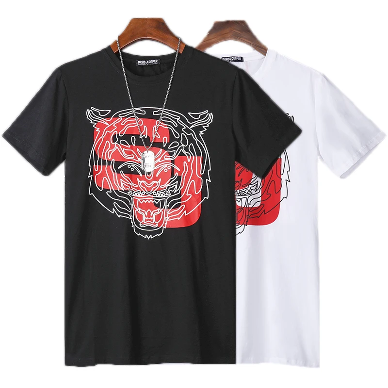 

JET FUEL Wholesale goedkope baju kaos pria Heat Transfer Tiger Printed bedrukken sublimacion sublimation blanks T Shirt for Men