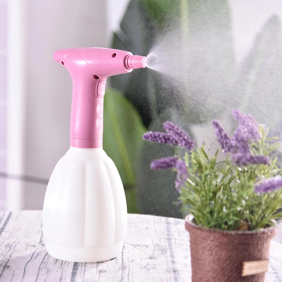 

Handheld Rechargeable sprayer Watering Can 1L plastic bottle fine mist garden sprayer gun plant irrigation electric Sprayer