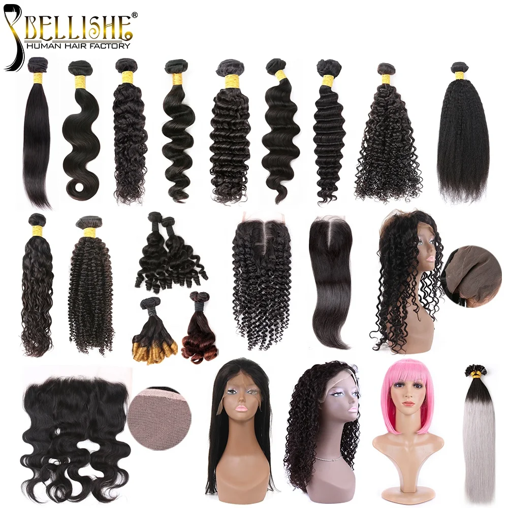 

Bellishe virgin brazilian hair bundles alibaba express cuticle aligned hair wigs, Natural black #1b human hair bundles