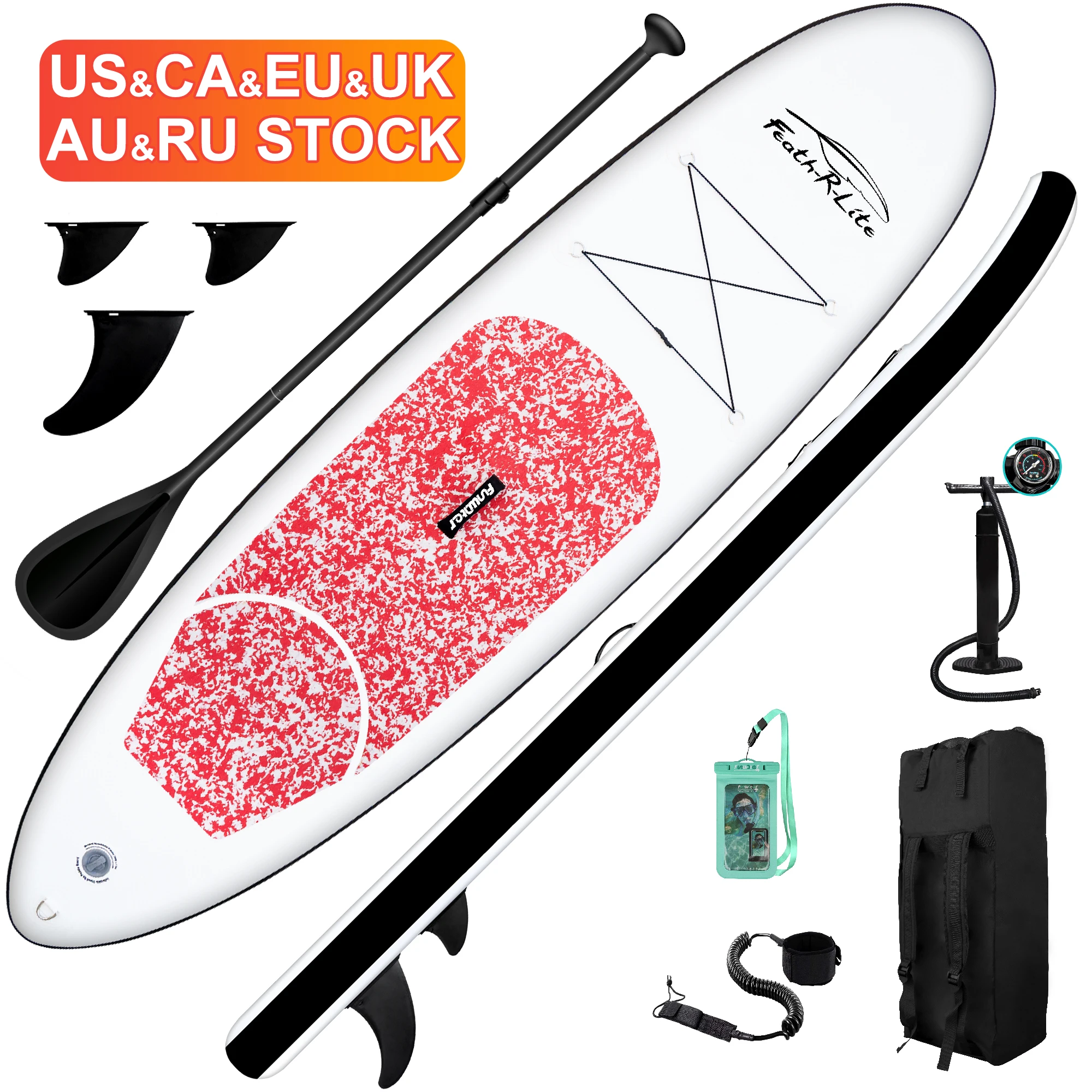 

FUNWATER Dropshipping OEM cheap price 10' Inflatable Stand Up Paddle Board sup board surfboard isup paddel board surfingboard