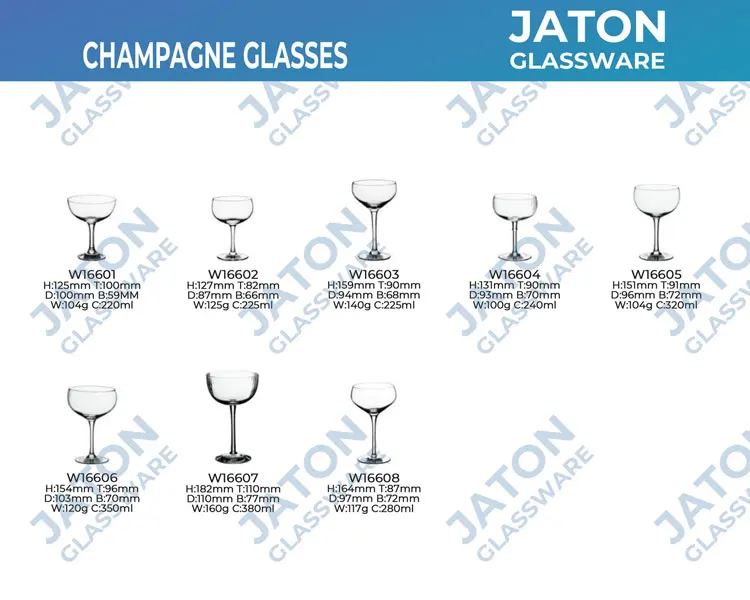 cylinder champagne glass
