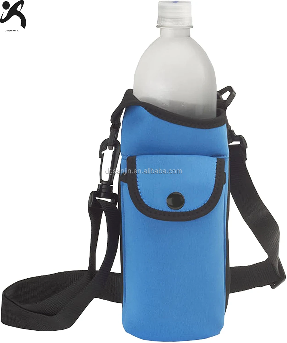 Neoprene Insulated Water Drink Bottle Carry Cooler Bag With Shoulder ...